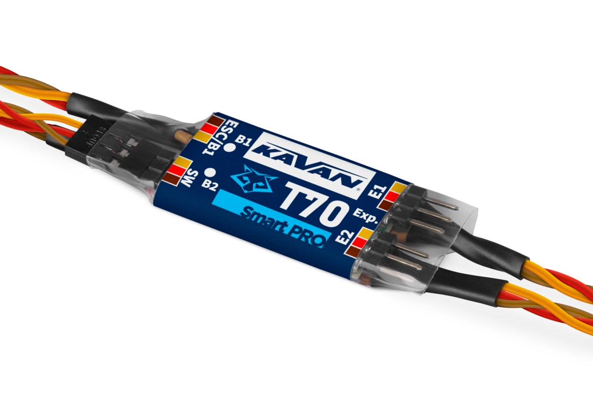 Fotografie produktu: KAVAN Smart PRO T70-JR Přepínač 2 aku s expandérem telemetrie