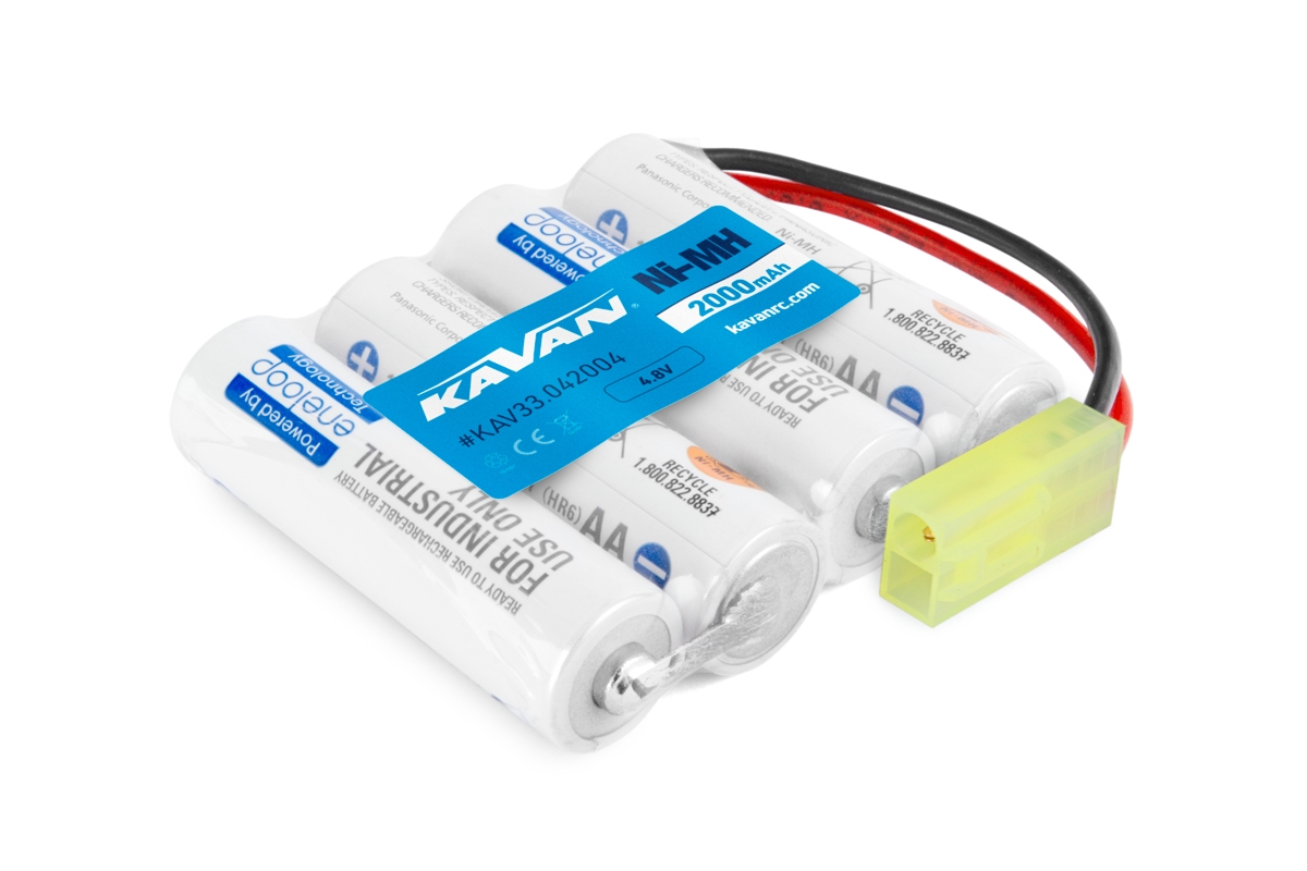 Fotografie produktu: KAVAN 4.8V 2000 AA ENELOOP Sanyo pohonné aku pro tanky a stavební stroje