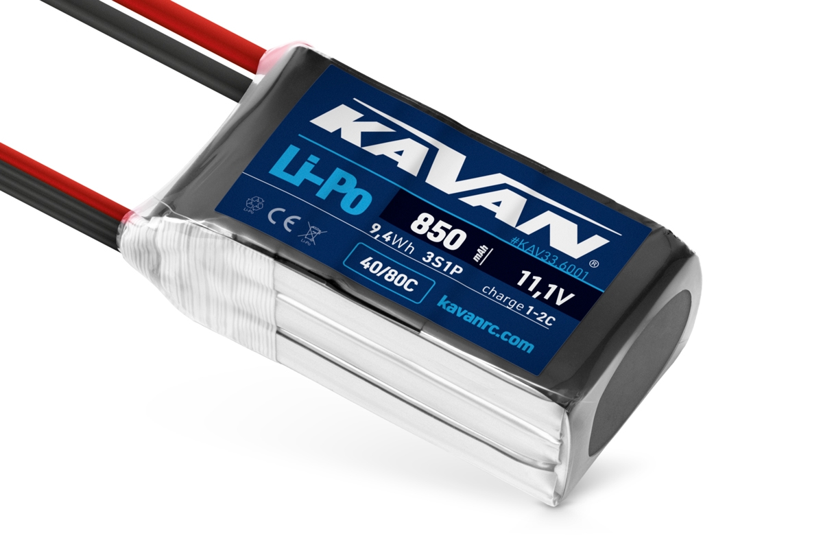 Fotografie produktu: KAVAN Li-Po 850mAh/11,1V 40/80C 9,4Wh