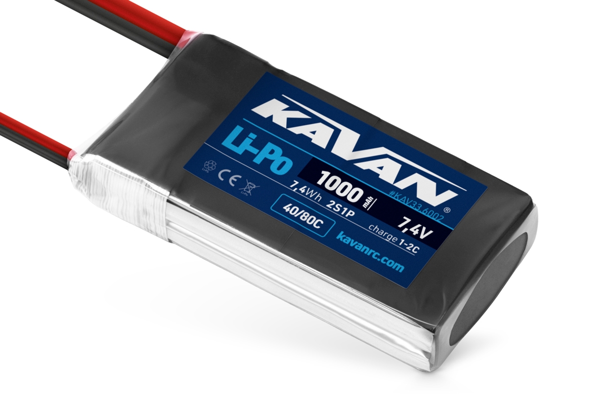 Fotografie produktu: KAVAN Li-Po 1000mAh/7,4V 40/80C 7,4Wh