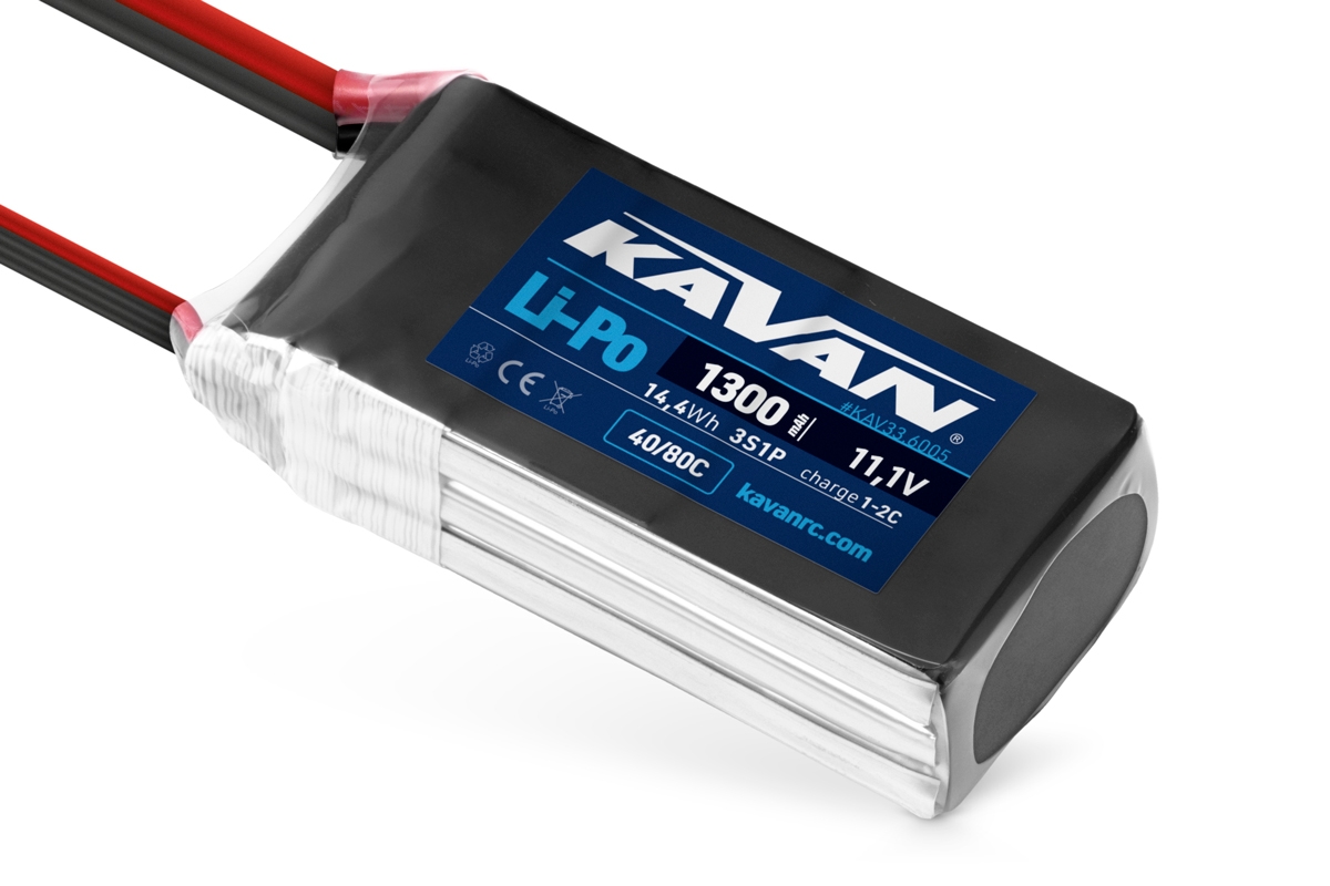 Fotografie produktu: KAVAN Li-Po 1300mAh/11,1V 40/80C 14,4Wh
