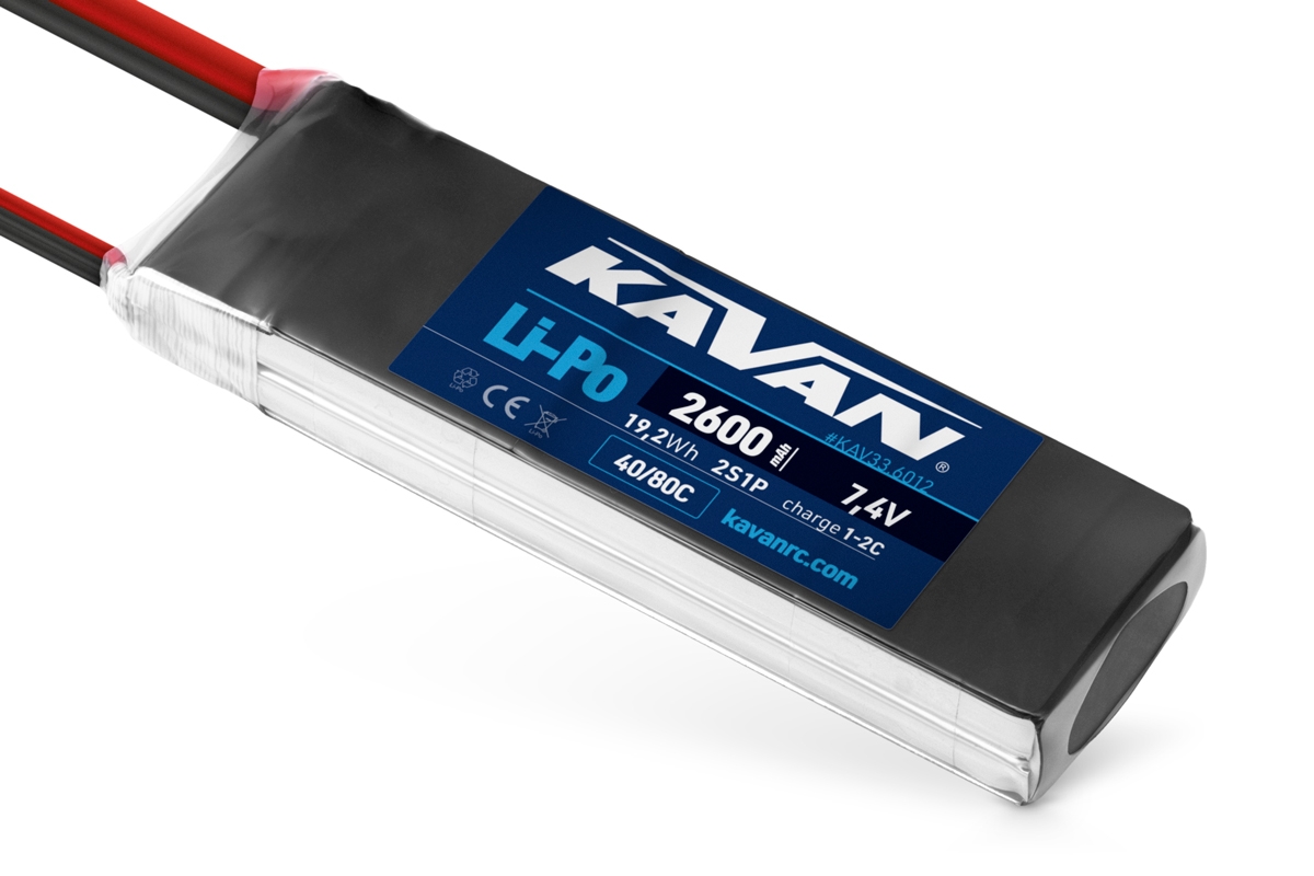 Fotografie produktu: KAVAN Li-Po 2600mAh/7,4V 40/80C 19,2Wh