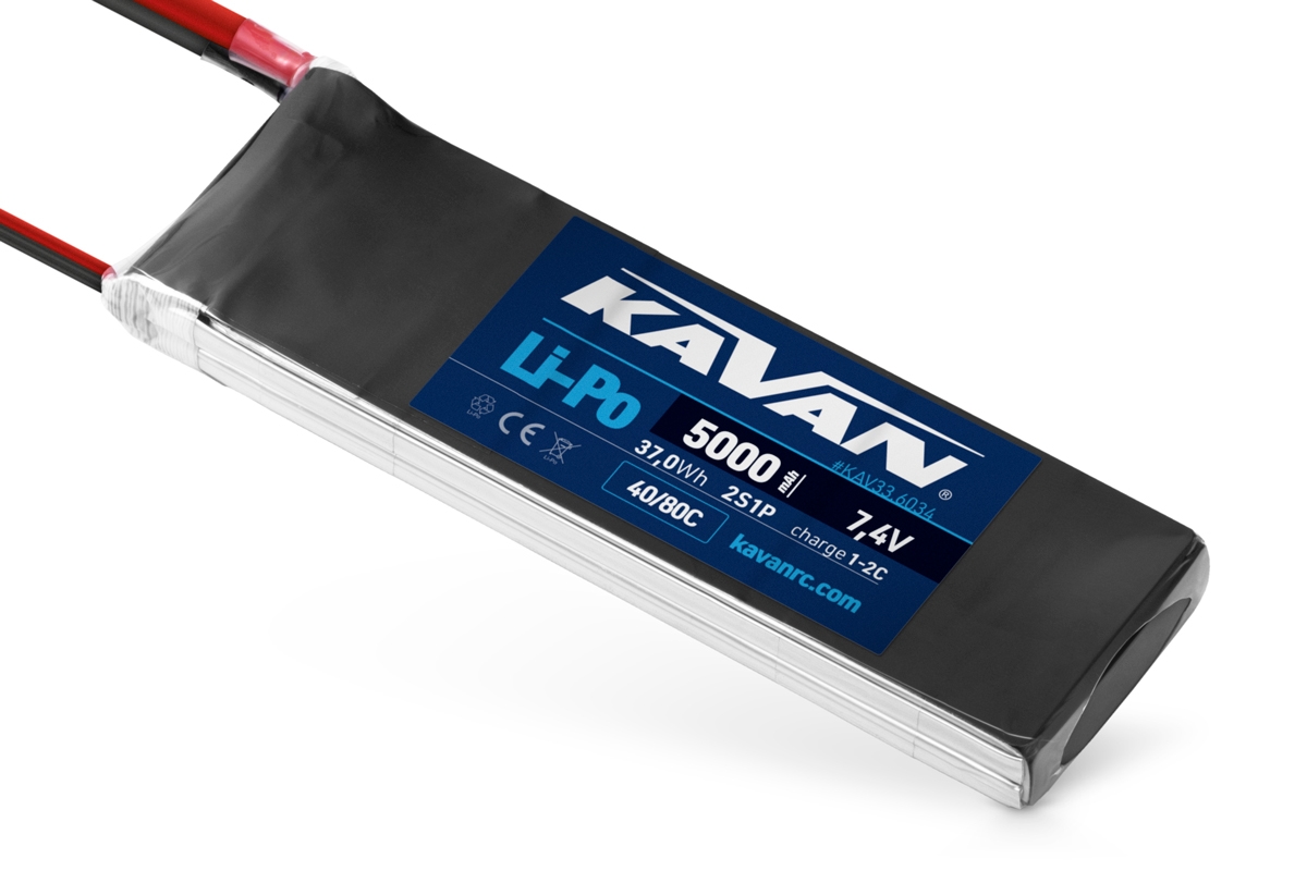 Fotografie produktu: KAVAN Li-Po 5000mAh/7,4V 40/80C 37,0Wh