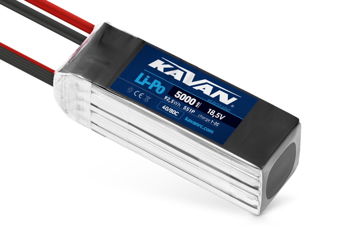 Fotografie produktu: KAVAN Li-Po 5000mAh/18,5V 40/80C 92,5Wh