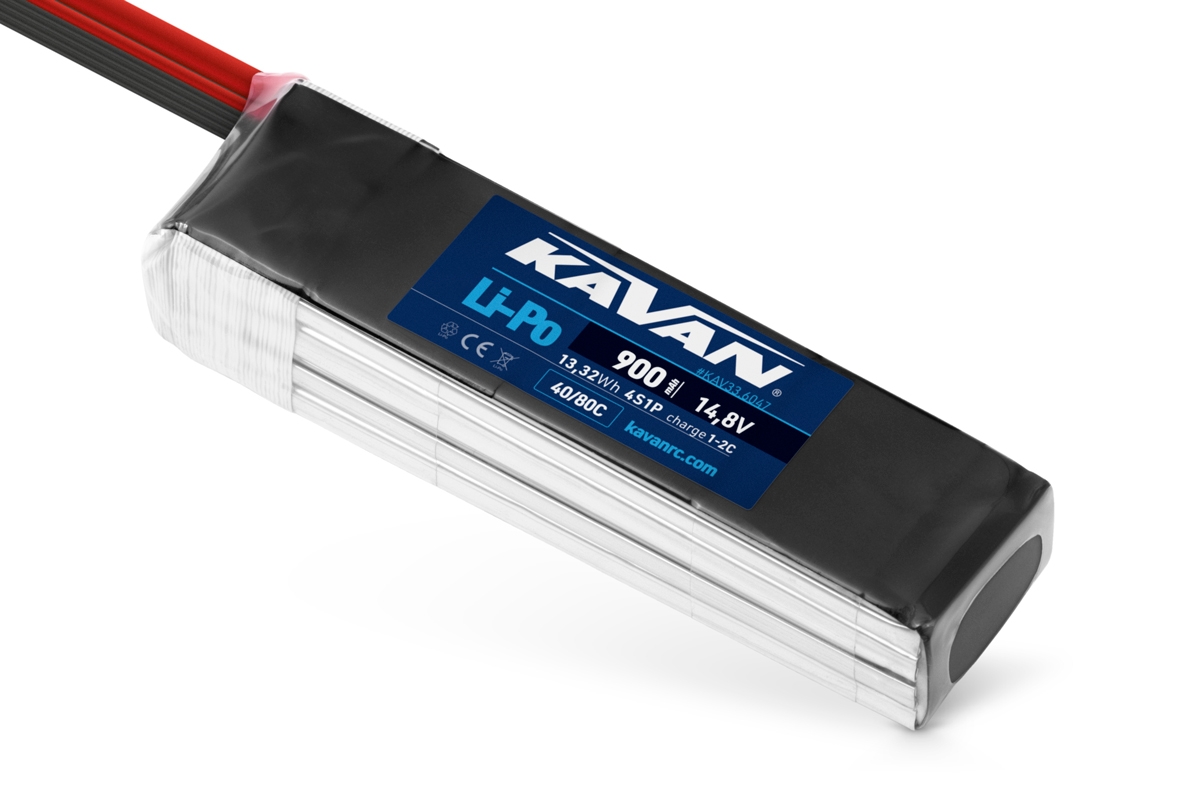Fotografie produktu: KAVAN Li-Po 900mAh/14,8V 40/80C, 13,32Wh