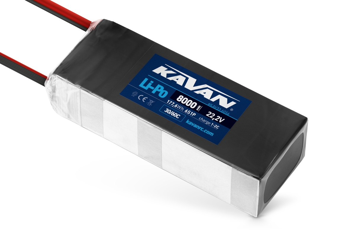 Fotografie produktu: KAVAN - Li-Po 8000 mAh/22,2V 30/60C, 177,6 Wh