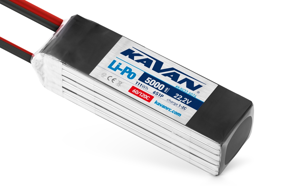 Fotografie produktu: KAVAN - Li-Po 5000 mAh/22,2 V 60/120C, 111 Wh