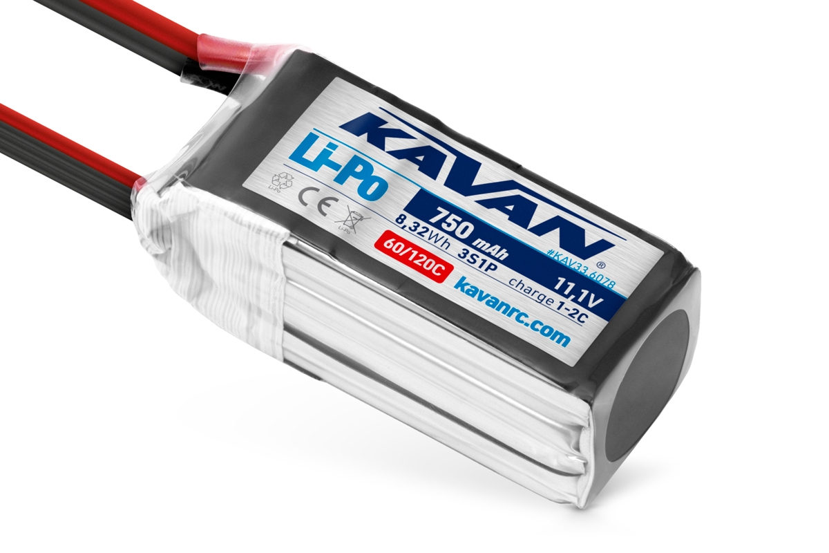 Fotografie produktu: KAVAN - Li-Po 750 mAh/11,1 V 60/120C, 8,32 Wh