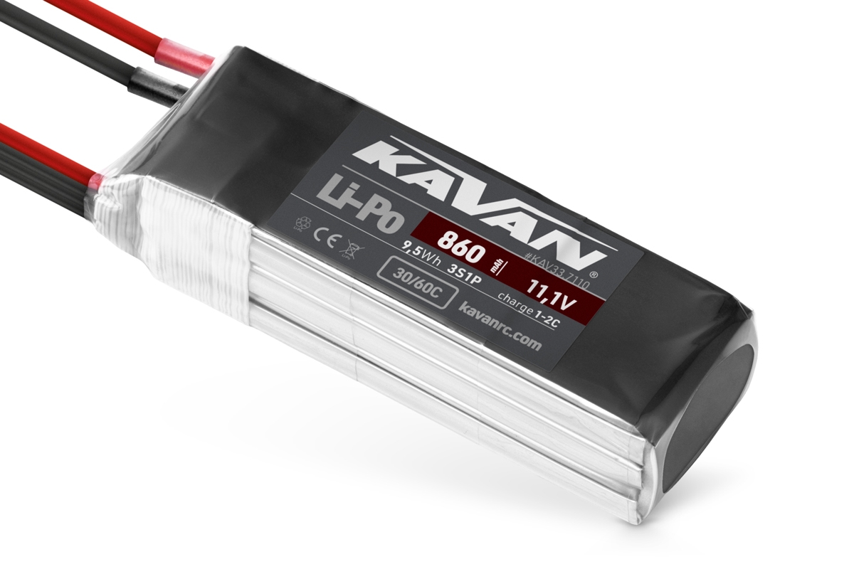 Fotografie produktu: KAVAN Li-Po 860mAh/11,1V 30/60C Air pack