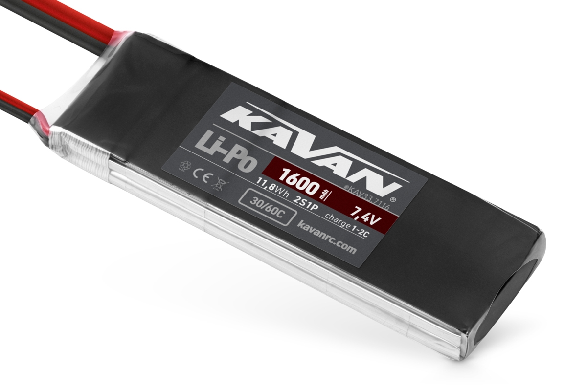 Fotografie produktu: KAVAN Li-Po 1600mAh/7,4V 30/60C Air pack