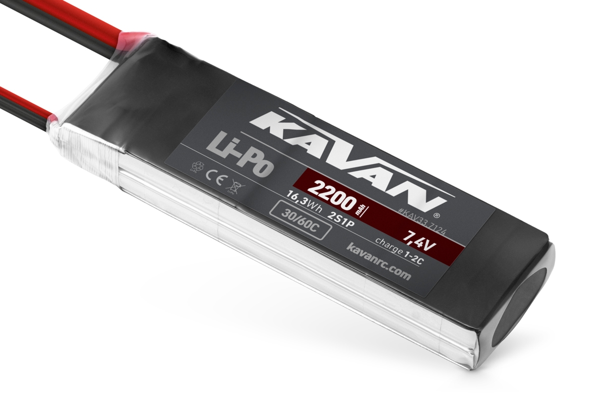 Fotografie produktu: KAVAN Li-Po 2200mAh/7,4V 30/60C Air pack