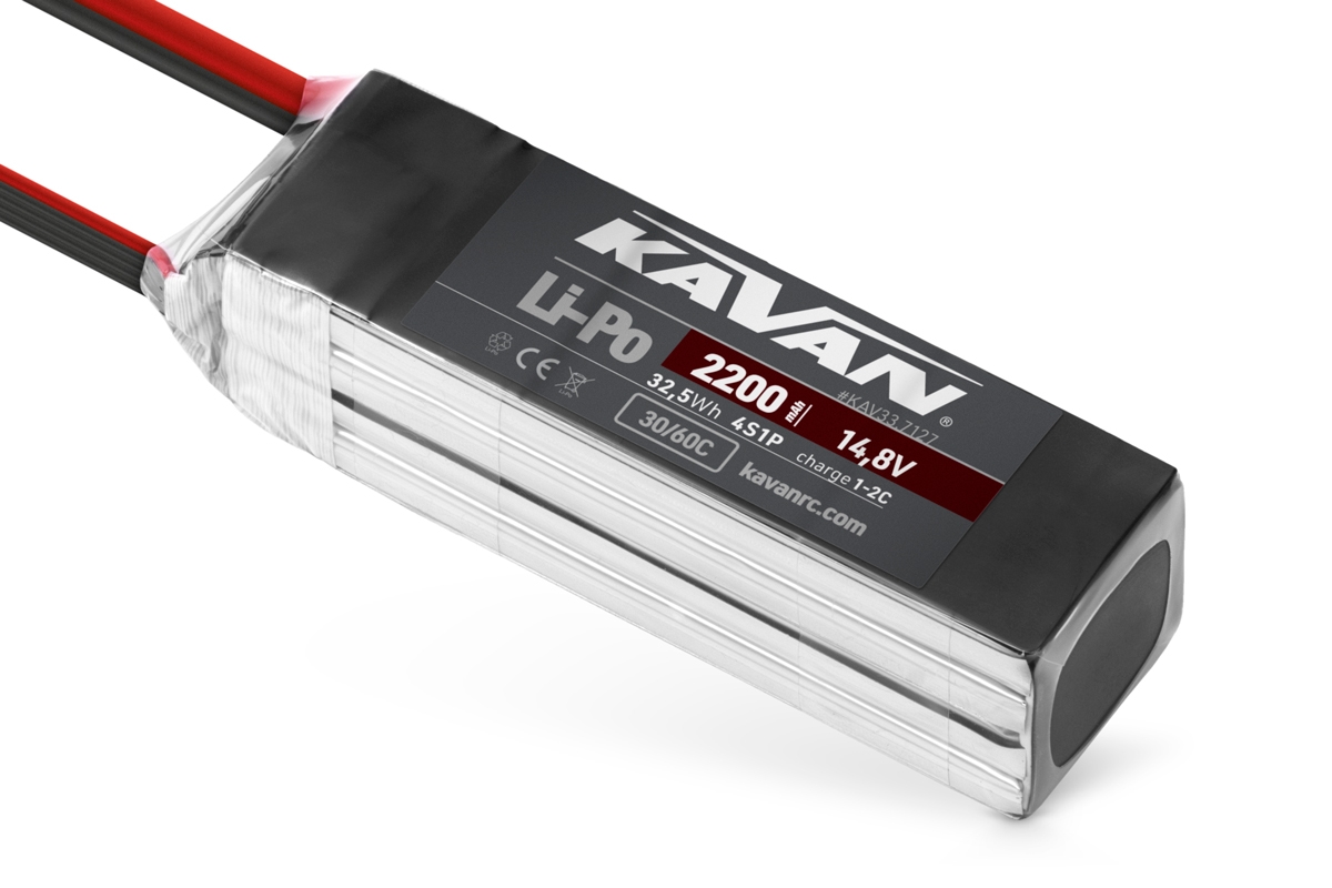 Fotografie produktu: KAVAN Li-Po 2200mAh/14,8V 30/60C Air pack
