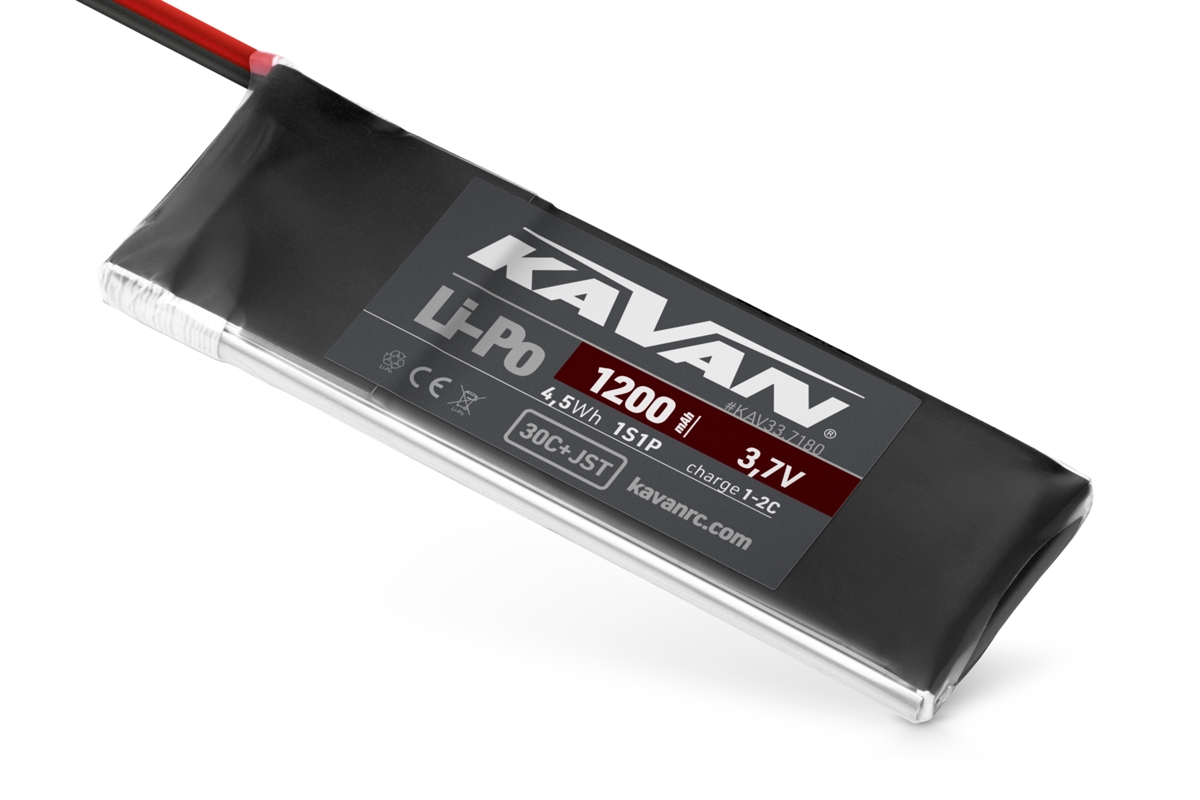 Fotografie produktu: KAVAN Li-Po 1200mAh/3,7V 30C JST