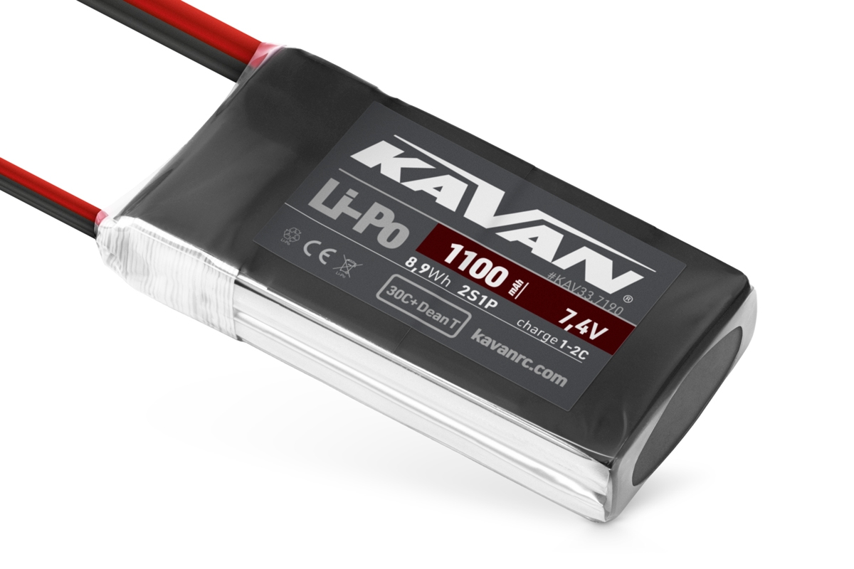 Fotografie produktu: KAVAN Li-Po 1100mAh/7,4V 30C + Dean T