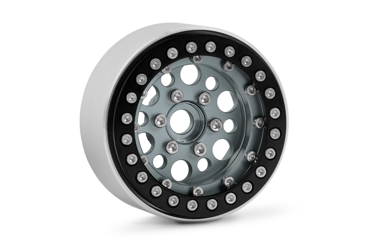 Fotografie produktu: KAVAN 1.9'' Hliníkové beadlock disky pro 1/10 crawler/expedice stříbrné - 2 ks