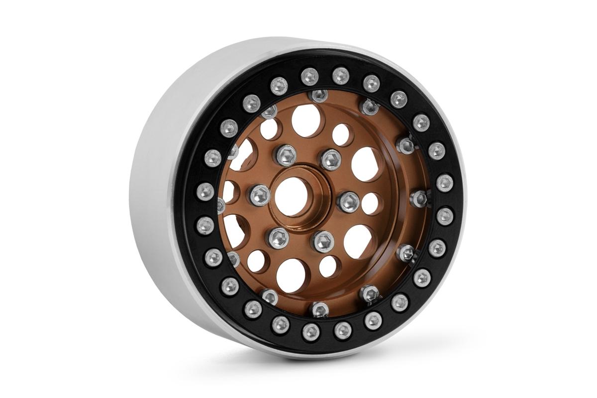 Fotografie produktu: KAVAN 1.9'' Hliníkové beadlock disky pro 1/10 crawler/expedice bronzové - 2 ks