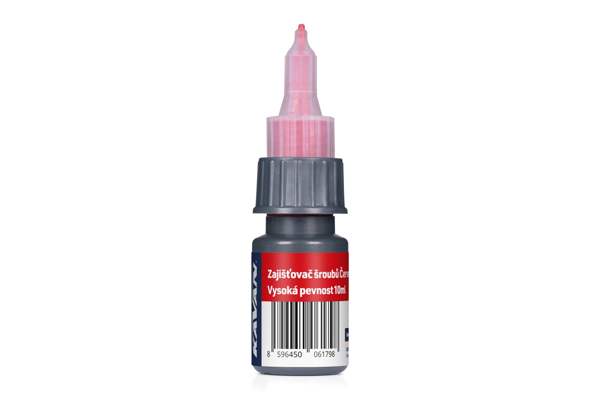 Fotografie produktu: KAVAN zajišťovač šroubů - červený 10ml