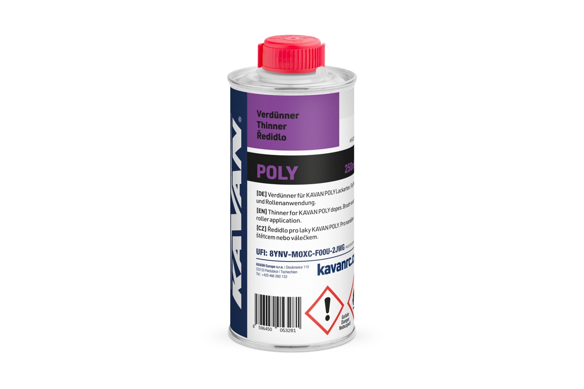 Fotografie produktu: KAVAN ředidlo POLY, 250ml
