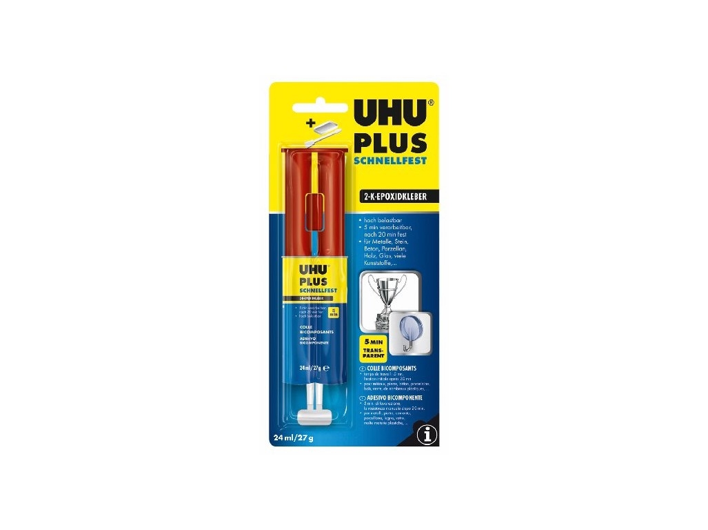 Fotografie produktu: KAVAN UHU PLUS 5 min schnellfest EPOXY 24ml/27g v dávkovači