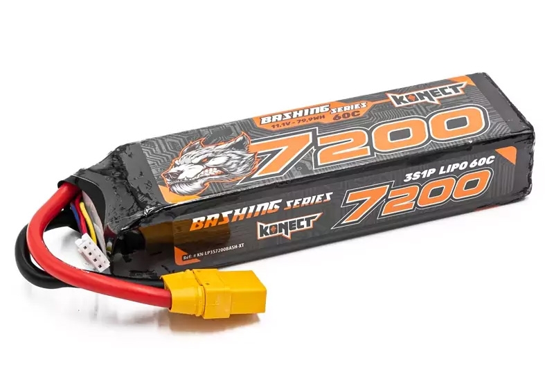 Fotografie produktu: KONECT LiPo 7200mah 11.1V 60C 3S1P 79,90Wh, XT60 konektor