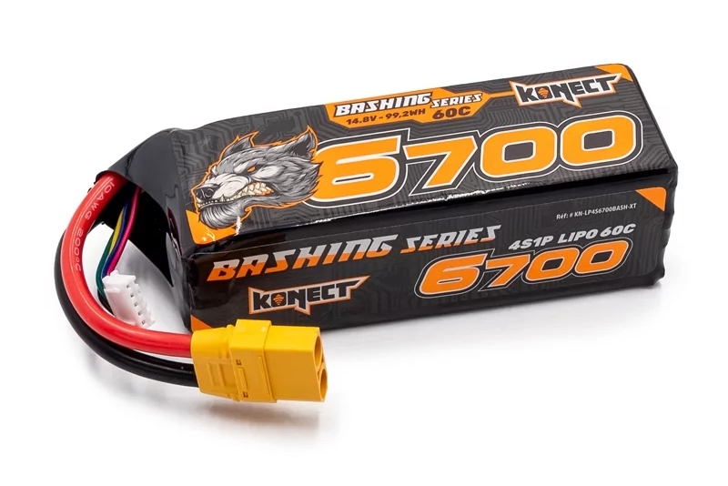 Fotografie produktu: KONECT LiPo 6700mah 14.8V 60C 4S1P 99,16Wh, XT konektor