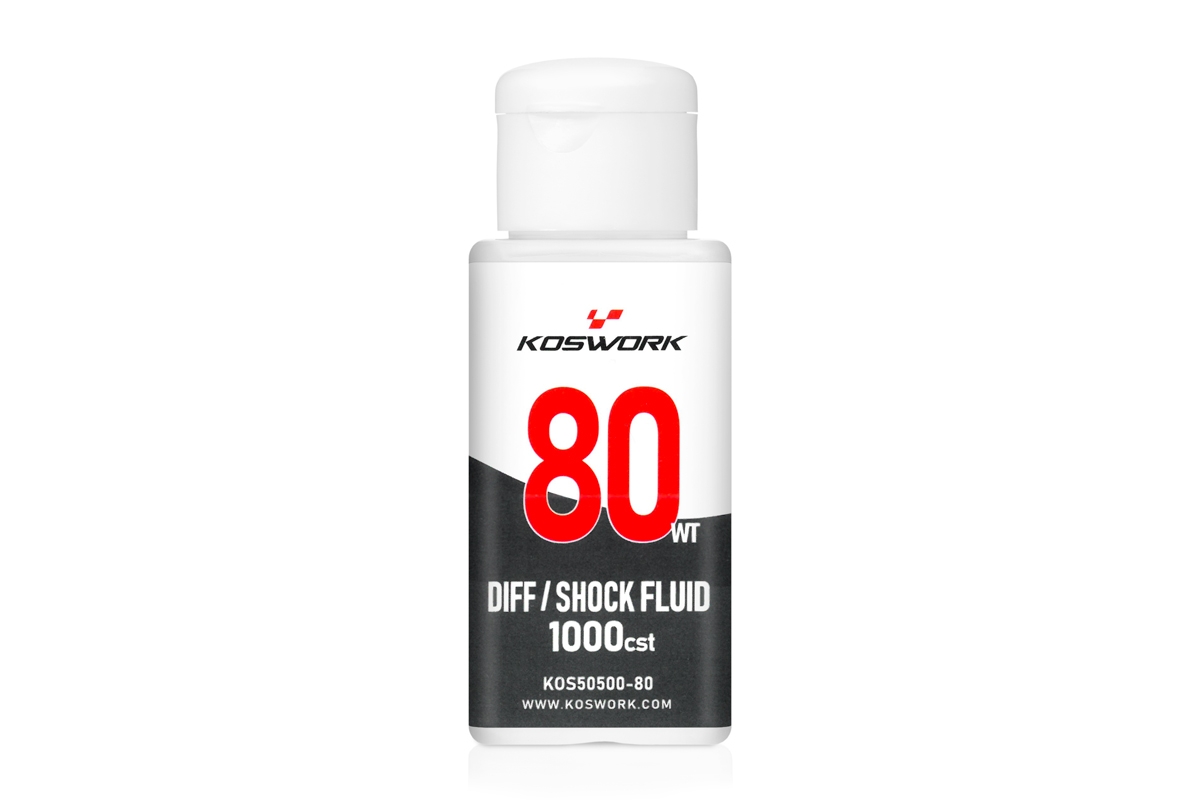 Fotografie produktu: Koswork 80WT 1000cst Silikonový olej do tlumičů a diferenciálu (70 ml)