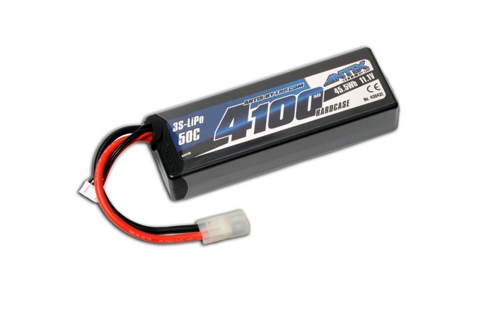 Fotografie produktu: ANTIX by LRP 4100mAh - 11.1V - 50C LiPo Car Stickpack Hardcase - TAMIYA konektor