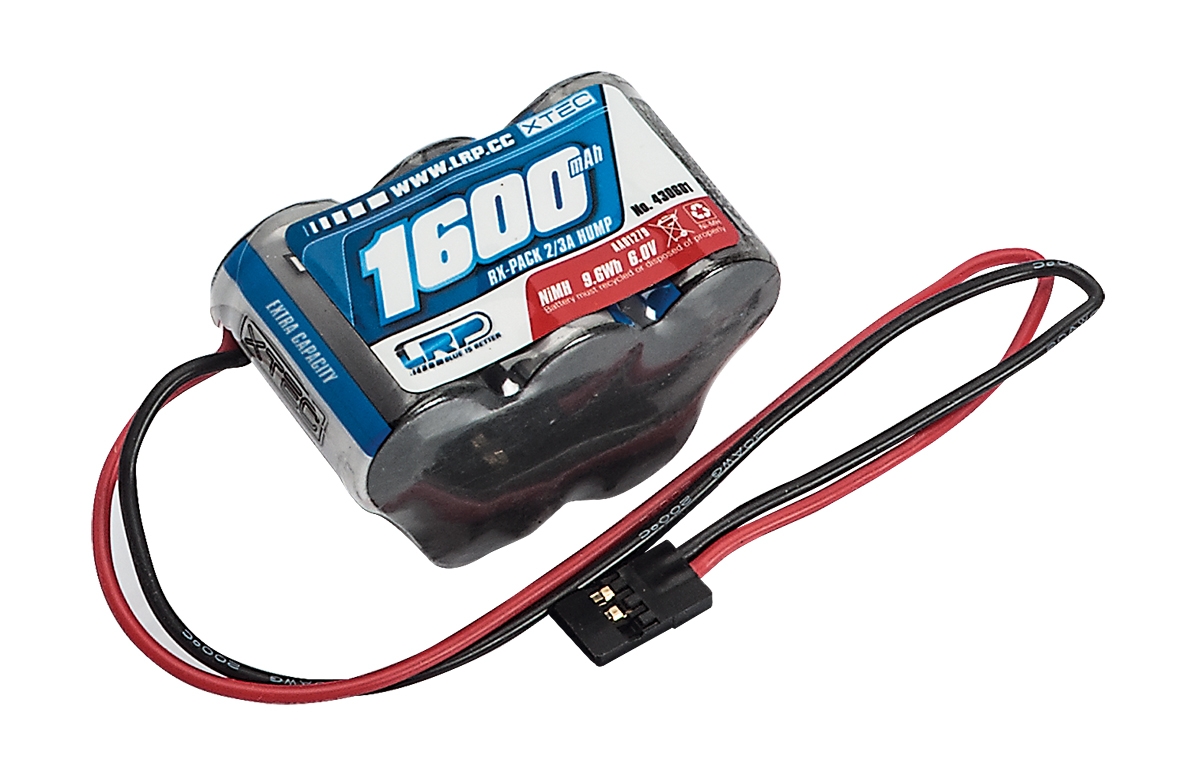 Fotografie produktu: LRP Electronic XTEC RX-pack Hump 2/3A NiMH - JR - 6.0V - 1600mAh