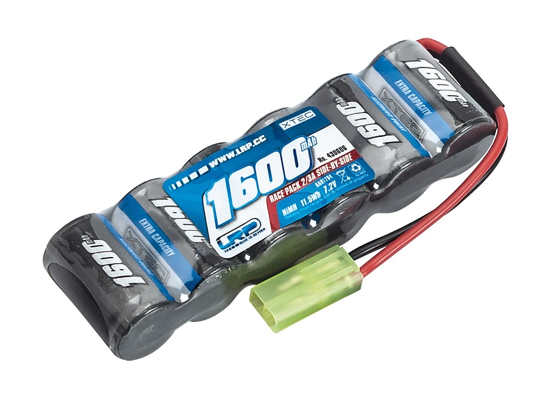 Fotografie produktu: LRP Electronic XTEC Race pack Side-by-Side 2/3A NiMH - Mini-Tamiya - 7.2V - 1600mAh