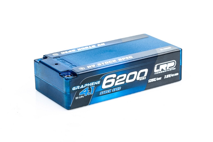 Fotografie produktu: LRP Electronic HV Stock Spec Shorty GRAPHENE-4.1 6200mAh Hardcase Akku - 7.6V LiPo - 135C/65C