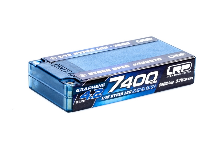 Fotografie produktu: LRP Electronic LRP 1/12 Hyper LCG StockSpec GRAPHENE-4.2 7400mAh Hardcase akumulátor - 3.7V - 140C/70C