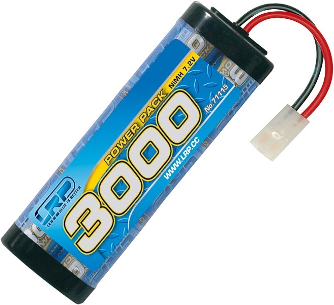 Fotografie produktu: LRP Electronic Power Pack 3000 - 7.2V - 6 článkový NiMH Stickpack