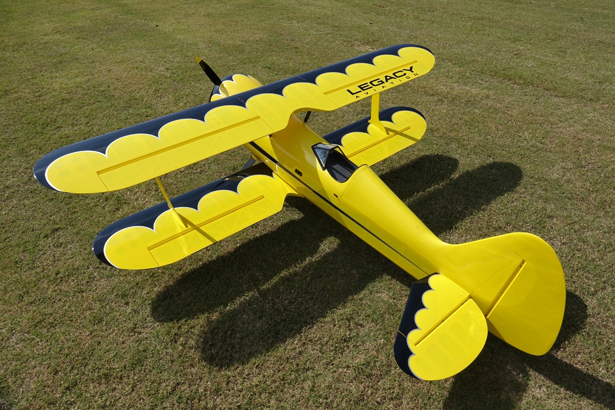 Fotografie produktu: Legacy Aviation 85" Muscle Bipe - Žlutá/Černá 2,16m