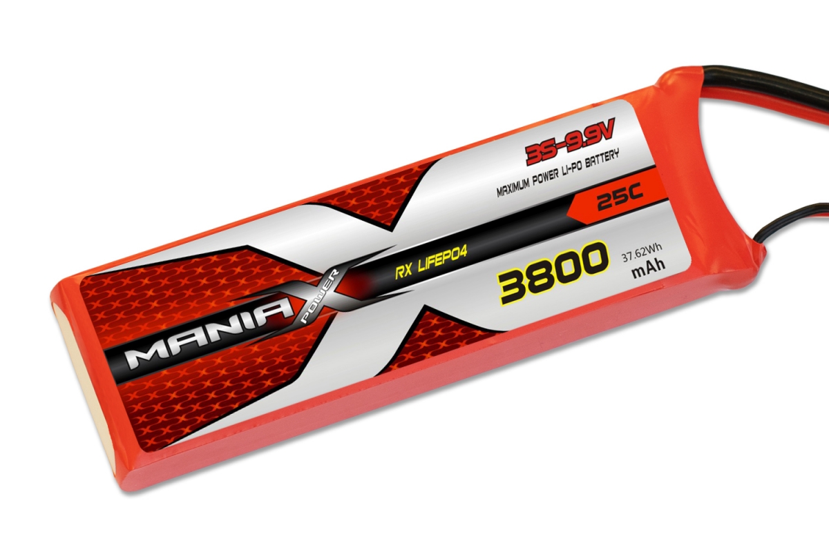 Fotografie produktu: ManiaX LiFe 9.9V 3800mAh 25C