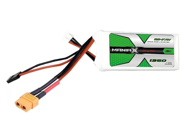 Fotografie produktu: ManiaX Lipol 7.4V 1350mAh 15C RX