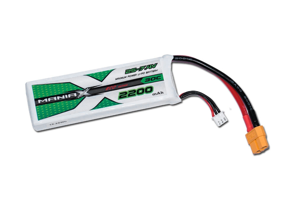 Fotografie produktu: ManiaX Lipol 7.4V 2200mAh 30C