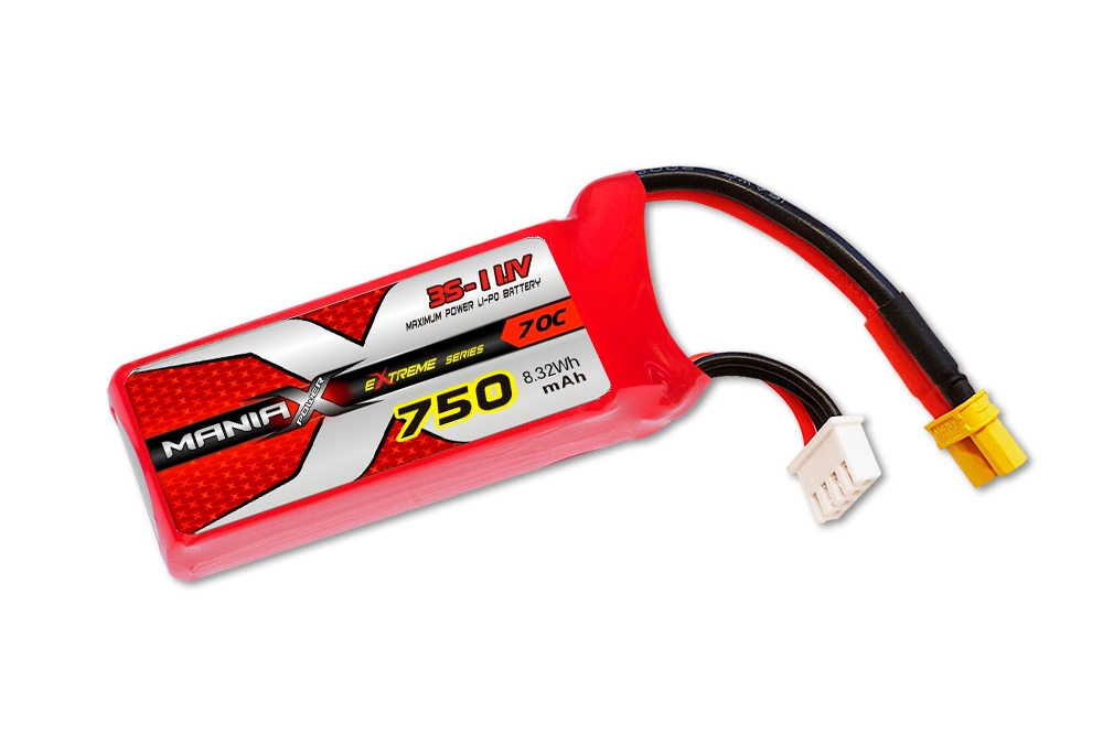 Fotografie produktu: ManiaX Lipol 11.1V 750mAh 70C