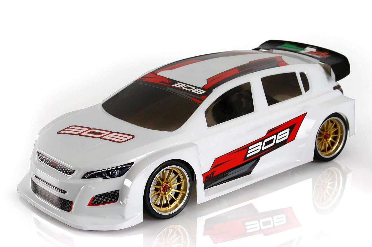 Fotografie produktu: MON-TECH Racing Karoserie čirá Mon-Tech 308 TCR 2.0 RX FWD/RALLY 1/10 (190 mm)