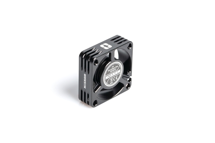 Fotografie produktu: NOSRAM Hliníkový HighRev. ventilátor pro regulátory 30x30x10mm - 1S/2S - ESC konektor