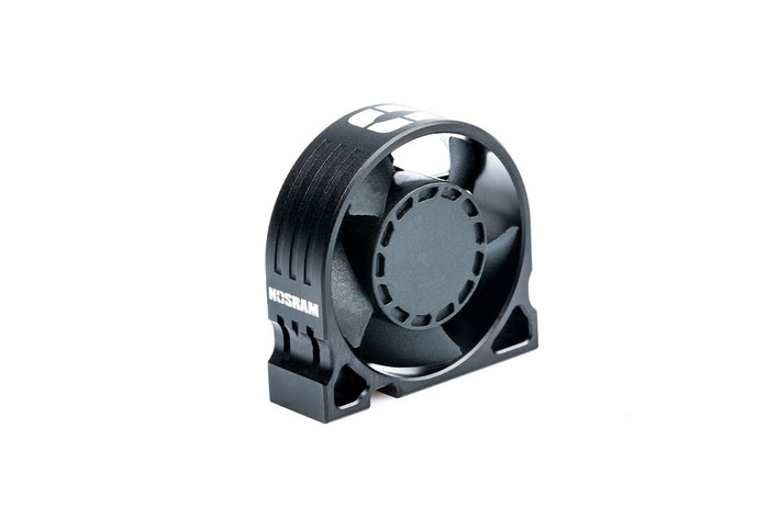 Fotografie produktu: NOSRAM WorksTeam hliníkový větráček V2 30x30x10mm pro E-motory - 3,7-8,4V, konektor pro přijímač
