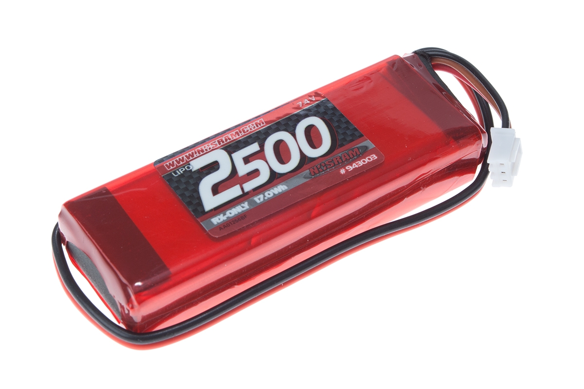 Fotografie produktu: NOSRAM XTEC LiPo RX-sada 2/3A v řadě 2500mAh RX-7.4V a vysílač FUTABA 7PX/10PX