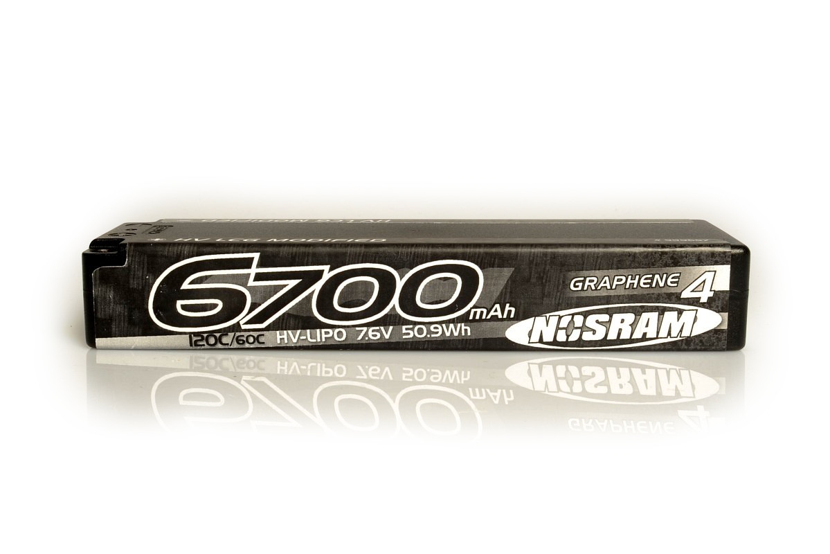 Fotografie produktu: NOSRAM HV ULTRA LCG Modified GRAPHENE-4 6700mAh Hardcase Akku - 7.6V LiPo - 135C/65C