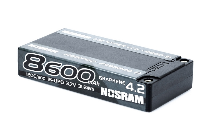 Fotografie produktu: NOSRAM 1/12 Hyper LCG Modified GRAPHENE-4.2 8600mAh Hardcase akumulátor - 3.7V - 120C/60C