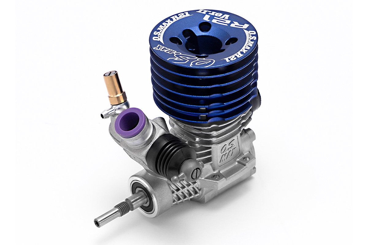 Fotografie produktu: OS MAX R21 V2 samotný motor (stříbrná verze s modrou hlavou)