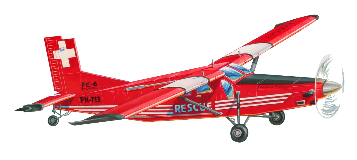 Fotografie produktu: Guillow Pilatus PC6 TurboPorter laser. vyřezávaný 662mm
