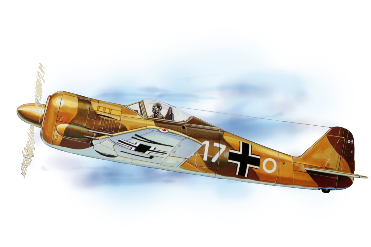 Fotografie produktu: Guillow Focke-Wulf FW-190 (654mm) laser.vyřezávaný