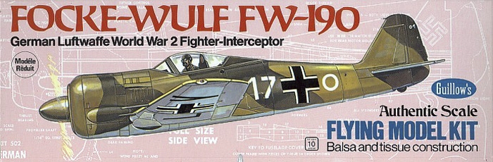 Fotografie produktu: Guillow Focke-Wulf FW-190 (419mm)