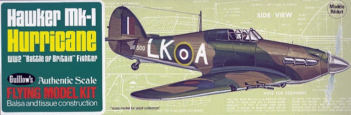 Fotografie produktu: Guillow Hawker Hurricane (419mm)