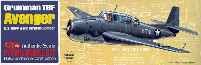 Fotografie produktu: Guillow Grumman TBF Avenger (419mm)