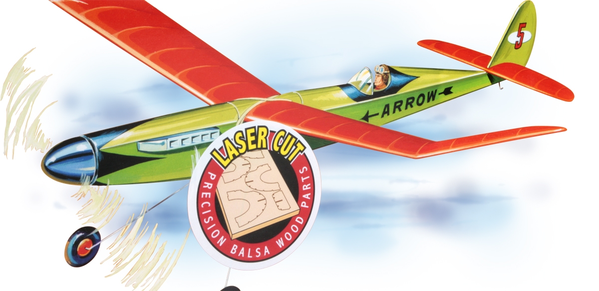 Fotografie produktu: Guillow Arrow (711mm) laser.vyřezávaný